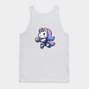 Volleyball Unicorn Olympics 🏐🦄 - Spike Some Cuteness! Tank Top